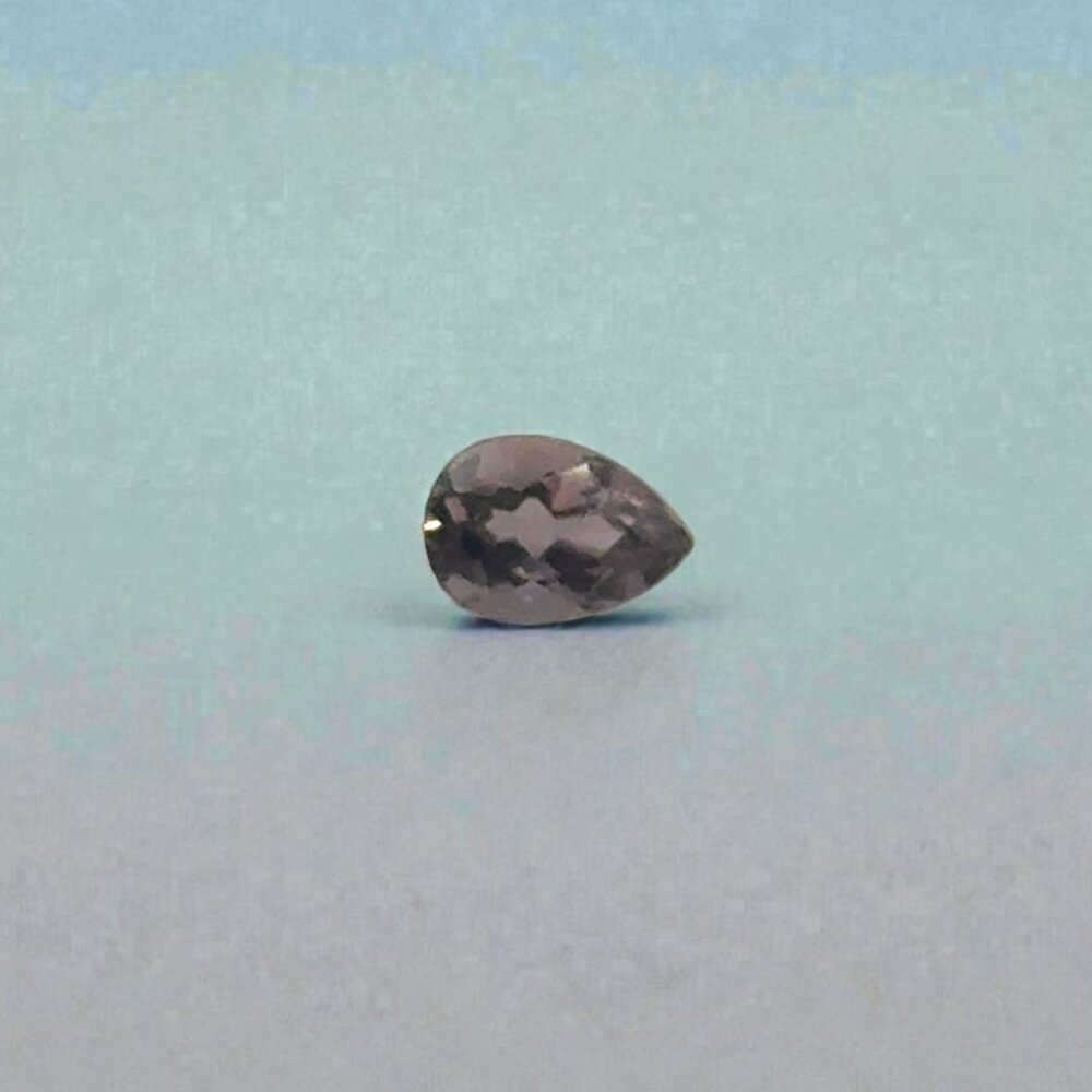0.71 Carat Pear-Shaped Purplish Brown Tourmaline Gemstone - Live Show Listing